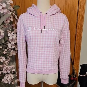 Champion Pink And White Hoodie